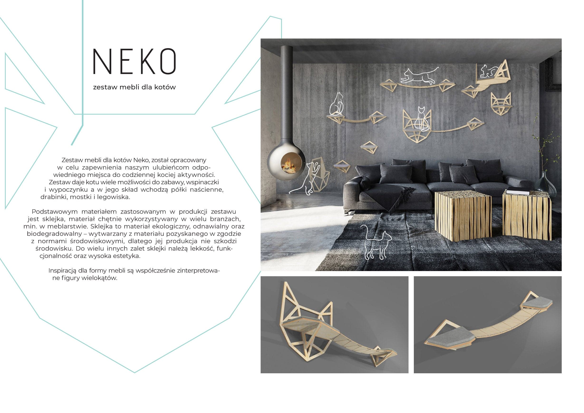 Zestaw mebli dla kotów NEKO - zdjęcie 2