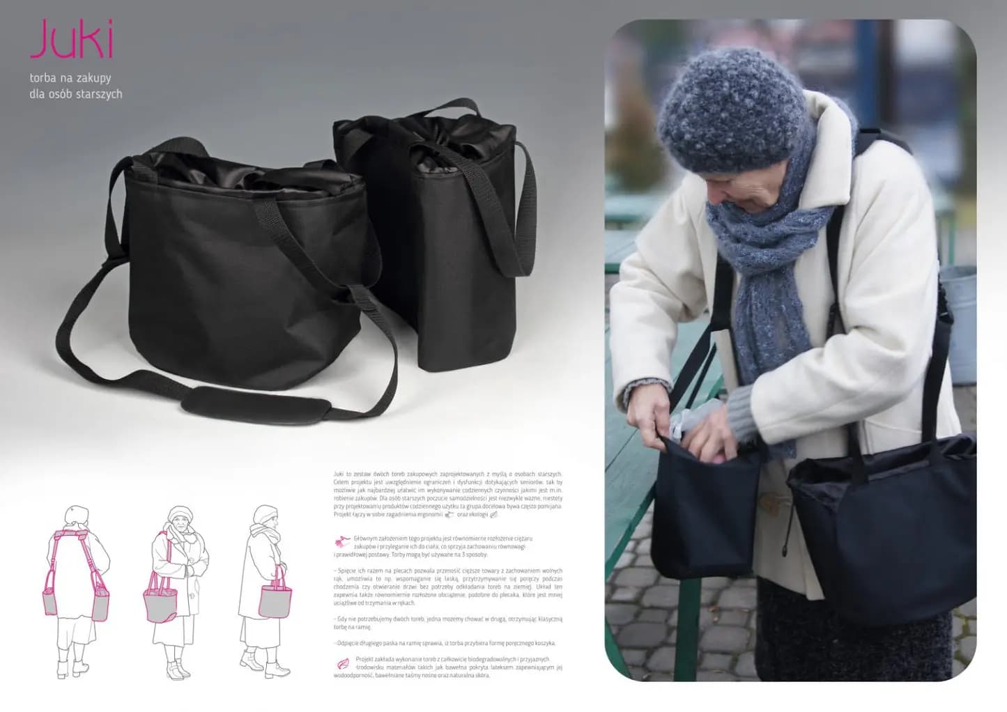 Juki – Torba na zakupy dla osób starszych