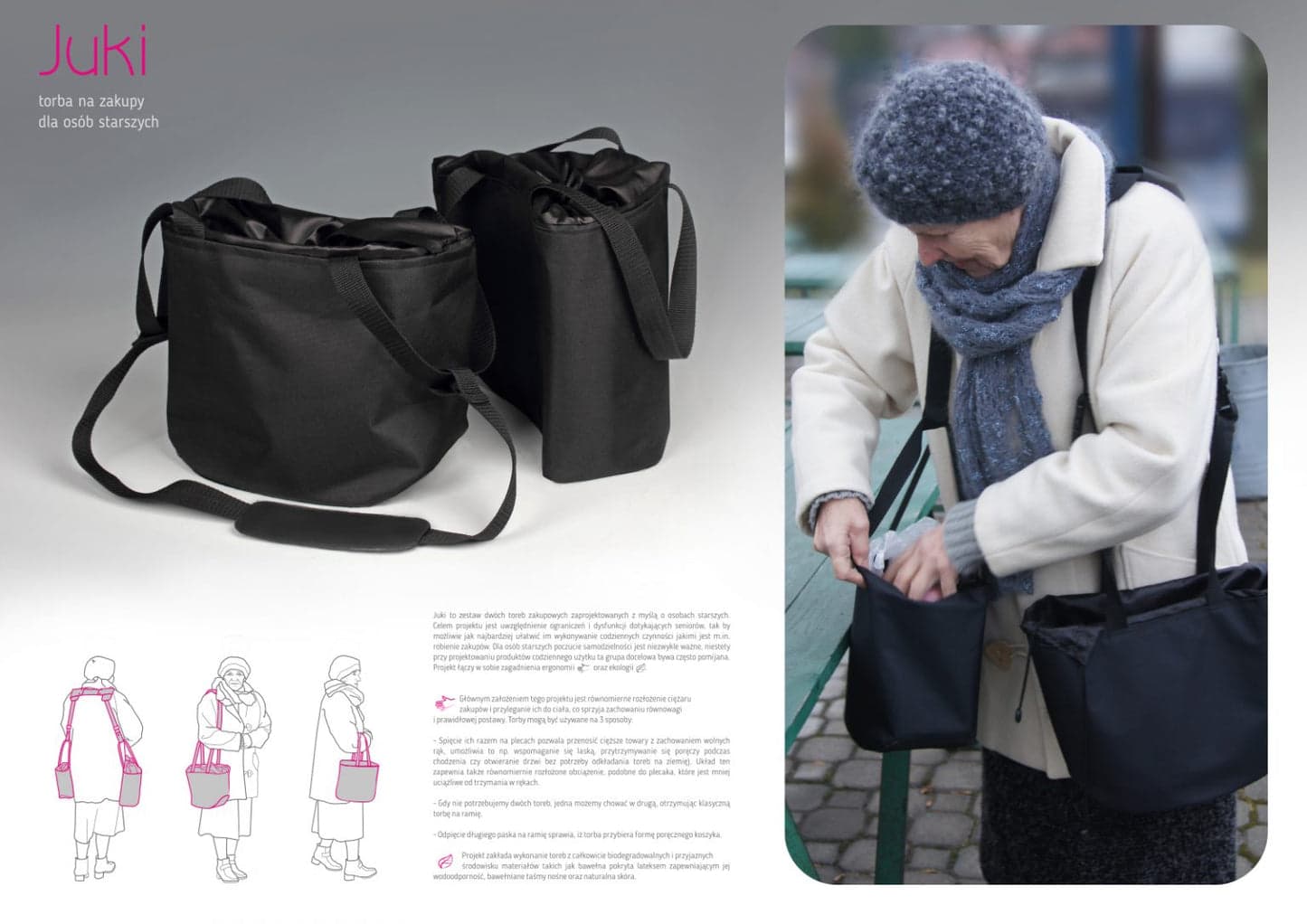Juki – Torba na zakupy dla osób starszych - zdjęcie 2