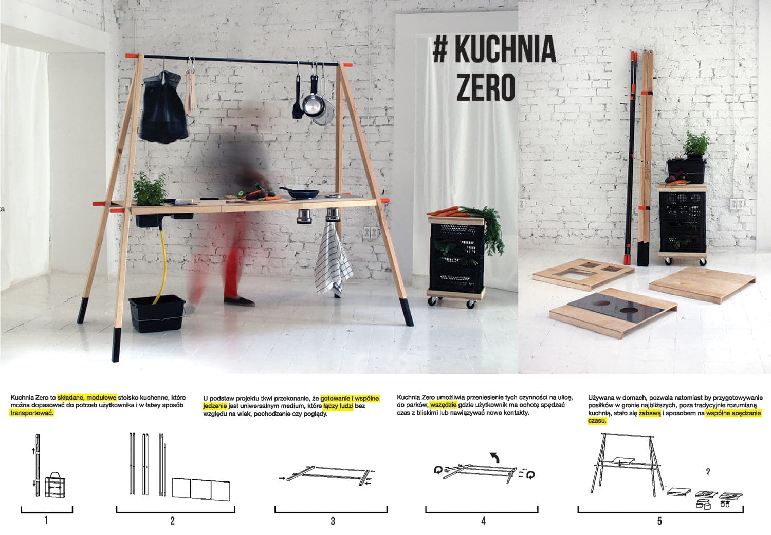 #KUCHNIAZERO – składane, modułowe stoisko kuchenne - zdjęcie 2