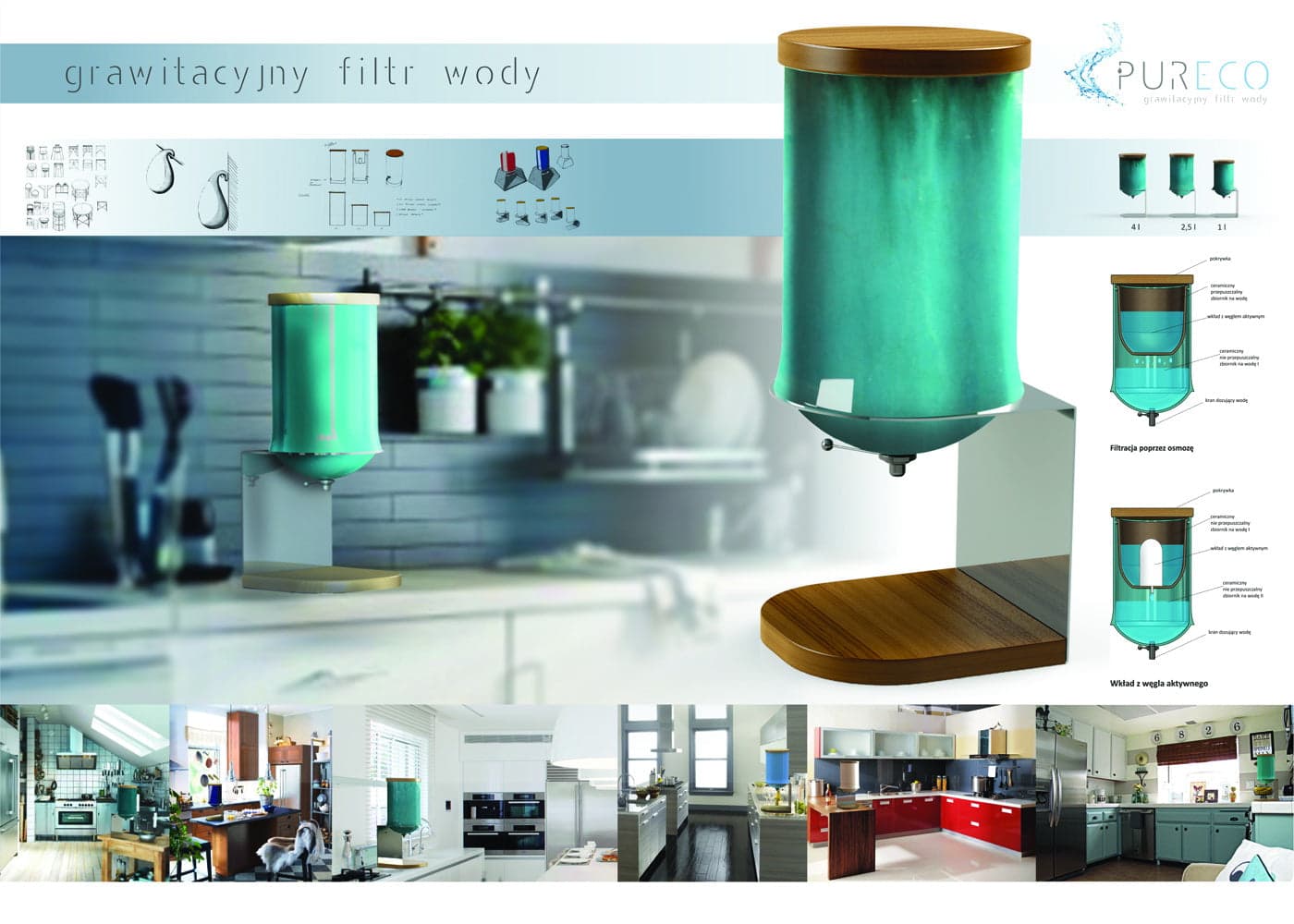 PURECO Grawitacyjny filtr wody - zdjęcie 2