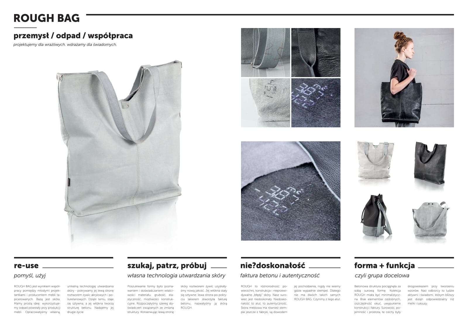 Rough bag – seria toreb z odpadów skór - zdjęcie 2