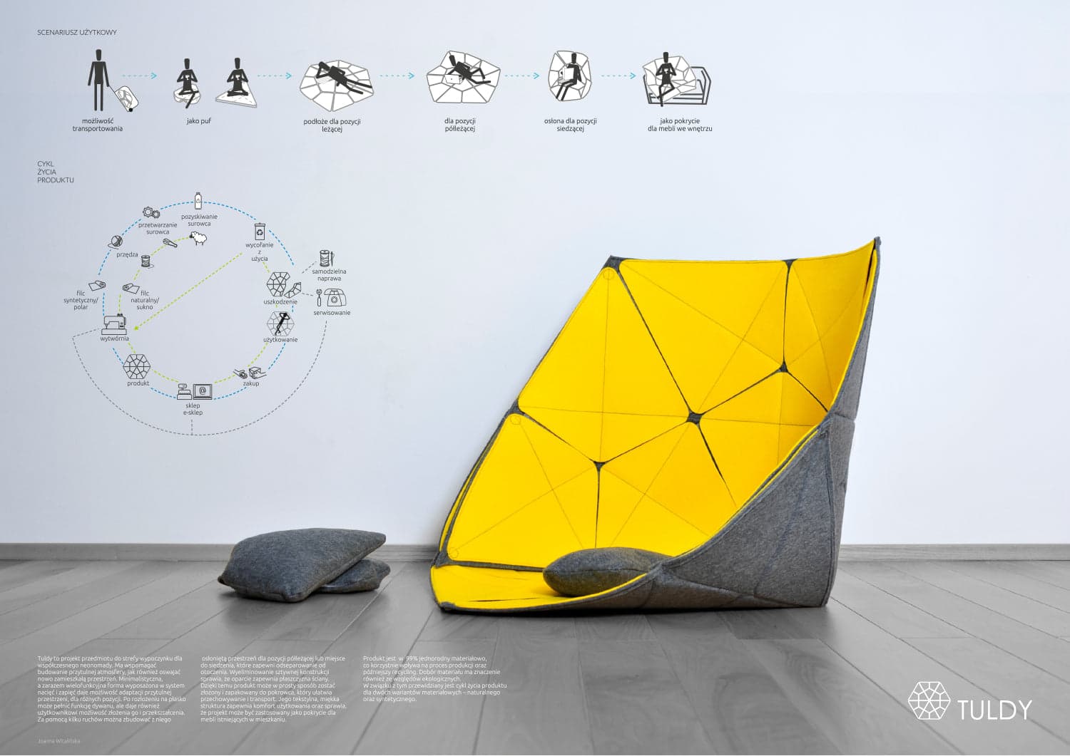 Tuldy projekt przedmiotu do strefy wypoczynku dla współczesnego neonomady - zdjęcie 2