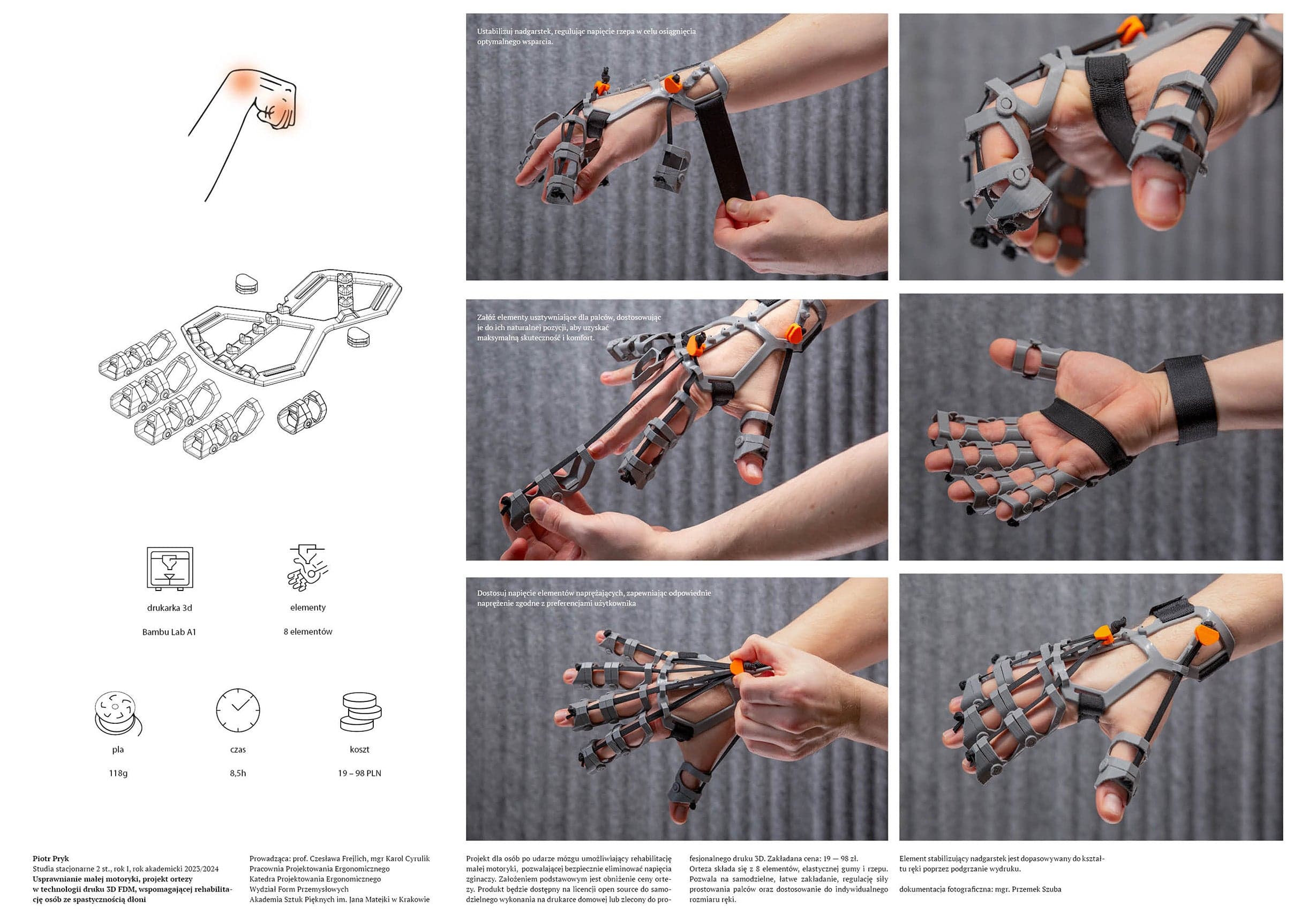 Usprawienie małej motoryki, projekt ortezy - zdjęcie 2