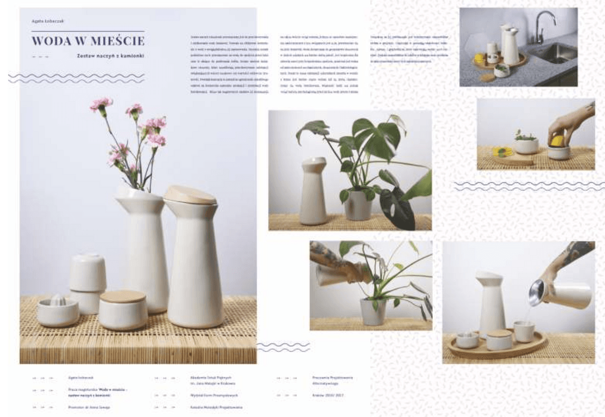 Woda w mieście – zestaw naczyń z kamionki - zdjęcie 2